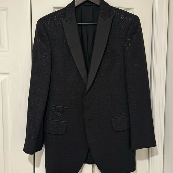 Anthony Franco men’s black tuxedo jacket, size 40 - Picture 1 of 5